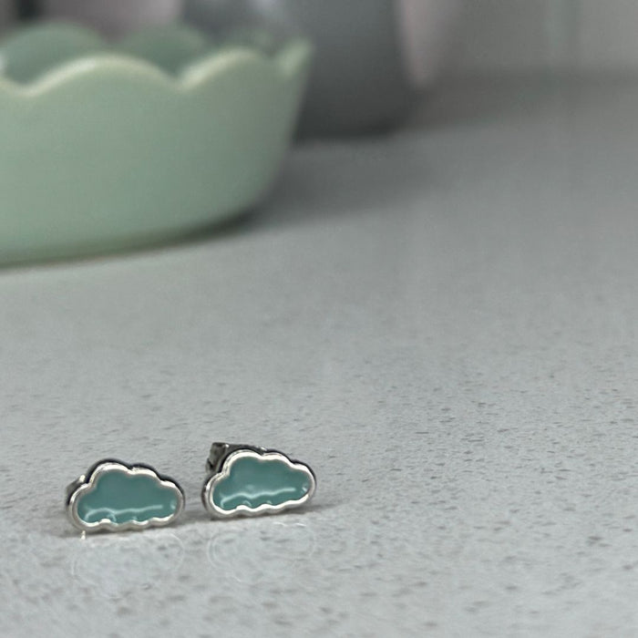 Blue Cloud: Sweet Teeny Tiny Studs.