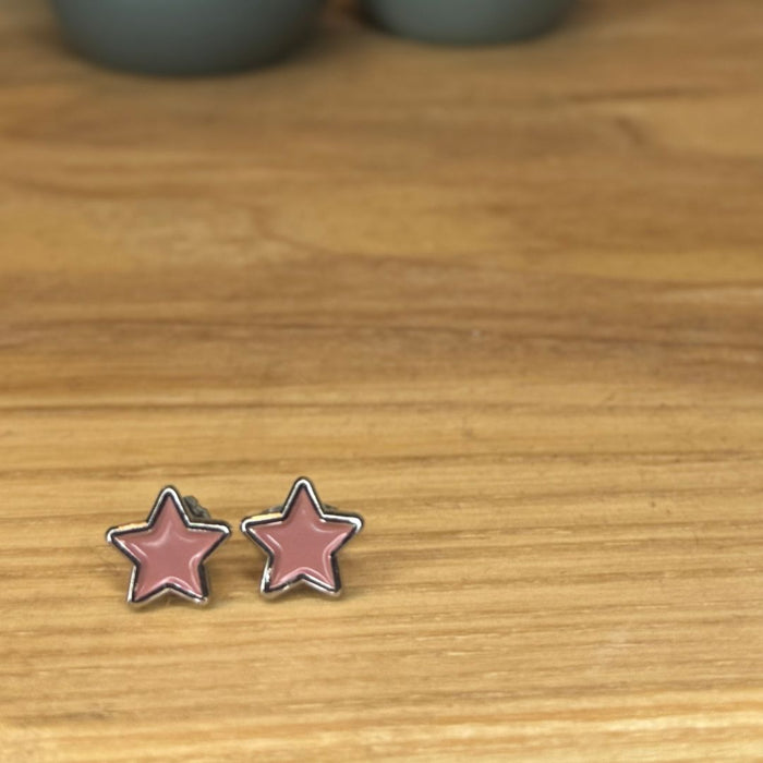 Dusty Orange Star: Sweet Teeny Tiny Studs.